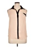 Soprano Tan Sleeveless Button-Down Shirt Size XL (estimated) - photo 1