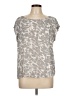Adrienne Vittadini 100% Polyester Gray Short Sleeve Blouse Size L - photo 1