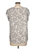 Adrienne Vittadini 100% Polyester Gray Short Sleeve Blouse Size L - photo 2