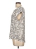 Adrienne Vittadini 100% Polyester Gray Short Sleeve Blouse Size L - photo 5