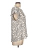 Adrienne Vittadini 100% Polyester Gray Short Sleeve Blouse Size L - photo 4