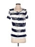 Onque Casuals Blue Short Sleeve Top Size S - photo 1