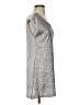 Belle Du Jour Metallic Silver Cocktail Dress Size S - photo 4