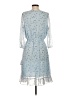 L Love 100% Polyester Stars Blue Cocktail Dress Size S - photo 2