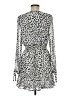 Great Jones 100% Polyester Animal Print Silver Casual Dress Size M - photo 2