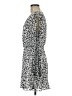 Great Jones 100% Polyester Animal Print Silver Casual Dress Size M - photo 5