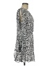 Great Jones 100% Polyester Animal Print Silver Casual Dress Size M - photo 4