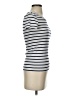 J.Crew 100% Cotton Stripes White Short Sleeve Turtleneck Size XXS - photo 4