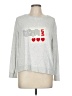 Unbranded Hearts Silver Pullover Sweater Size M (estimated) - photo 1