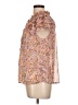 Miley + Molly 100% Polyester Paisley Orange Short Sleeve Blouse Size L - photo 5