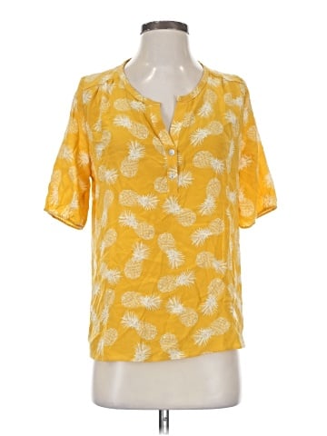 Amour Vert Short Sleeve Silk Top (view 1)