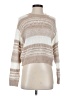 Lush Stripes Tan Pullover Sweater Size S - photo 1