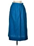 Lloyd Williams 100% Silk Solid Blue Silk Skirt Size 6 - photo 1