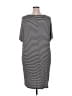 Audrey 3+1 Stripes Gray Casual Dress Size 2X (estimated) - photo 2
