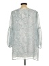 Alstyle Apparel & Activewear 100% Polyester Silver 3/4 Sleeve Blouse Size L - photo 2