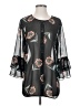 CAbi 100% Polyester Black 3/4 Sleeve Blouse Size S - photo 1