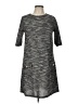 Ginger G. Tweed Gray Casual Dress Size L - photo 1