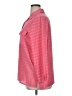 Liz Baker 100% Polyester Houndstooth Pink Long Sleeve Blouse Size 14 - photo 5