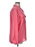 Liz Baker 100% Polyester Houndstooth Pink Long Sleeve Blouse Size 14 - photo 4