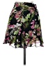 Lovers + Friends 100% Polyester Tropical Black Casual Skirt Size XS - photo 2