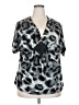 Lane Bryant Gray Short Sleeve Blouse Size 18 - 20 Plus - photo 1