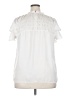 Ann Taylor 100% Polyester Ivory Sleeveless Blouse Size XXL - photo 2