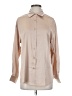 Unbranded Solid Tan Long Sleeve Blouse Size S - photo 1
