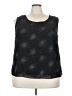 Dana Kay 100% Polyester Black Sleeveless Blouse Size 24 - photo 1