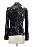 Elevenses Metallic Silver Black Blazer Size 0 - photo 2