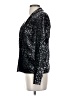 Elevenses Metallic Silver Black Blazer Size 0 - photo 5