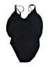 Gottex Solid Black One Piece Swimsuit Size 6 - photo 2