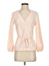 J.Crew 100% Polyester Pink 3/4 Sleeve Blouse Size 2 - photo 1