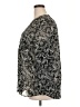 Gap Outlet 100% Polyester Paisley Silver Long Sleeve Blouse Size XXL - photo 5