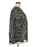 Gap Outlet 100% Polyester Paisley Silver Long Sleeve Blouse Size XXL - photo 4