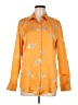 Equipment 100% Silk Orange Long Sleeve Silk Top Size M - photo 1