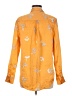 Equipment 100% Silk Orange Long Sleeve Silk Top Size M - photo 2