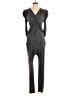 Sandro Metallic Solid Gray Jumpsuit Size Med (2) - photo 1