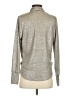 Ariella Metallic Silver Long Sleeve Top Size S - photo 2
