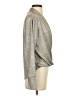Ariella Metallic Silver Long Sleeve Top Size S - photo 4