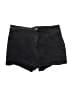 Shein 100% Cotton Solid Black Denim Shorts Size L - photo 1