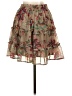 Let Me Be 100% Polyester Paisley Tan Casual Skirt Size XS - photo 2