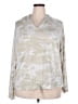 Ann Taylor LOFT Outlet 100% Polyester Camo Tan Green Poncho Size XXL - photo 1