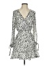 Great Jones 100% Polyester Animal Print Silver Cocktail Dress Size S - photo 1