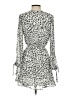 Great Jones 100% Polyester Animal Print Silver Cocktail Dress Size S - photo 2