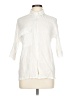 DAZY Ivory 3/4 Sleeve Button-Down Shirt Size L - photo 1