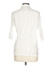 DAZY Ivory 3/4 Sleeve Button-Down Shirt Size L - photo 2