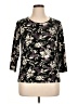 Havana Jack's Cafe Black 3/4 Sleeve Top Size XL - photo 1