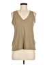 Unbranded Tan Green Sleeveless T-Shirt Size M - photo 1