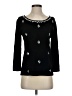 Ruby Rd. Stars Black Pullover Sweater Size S - photo 1