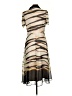 DKNY 100% Polyester Animal Print Tan Cocktail Dress Size 10 - photo 2